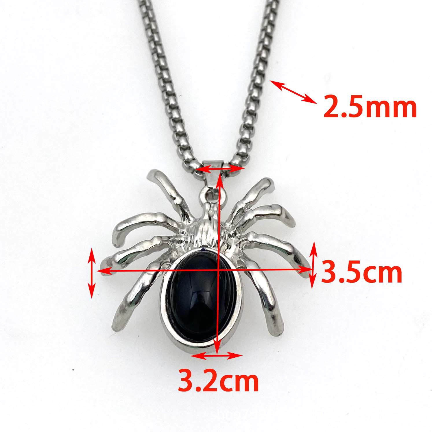 Gothic European & American Style Long Spider Pendant Necklace for Halloween
Gothic European & American Style Long Spider Pendant Necklace for Halloween