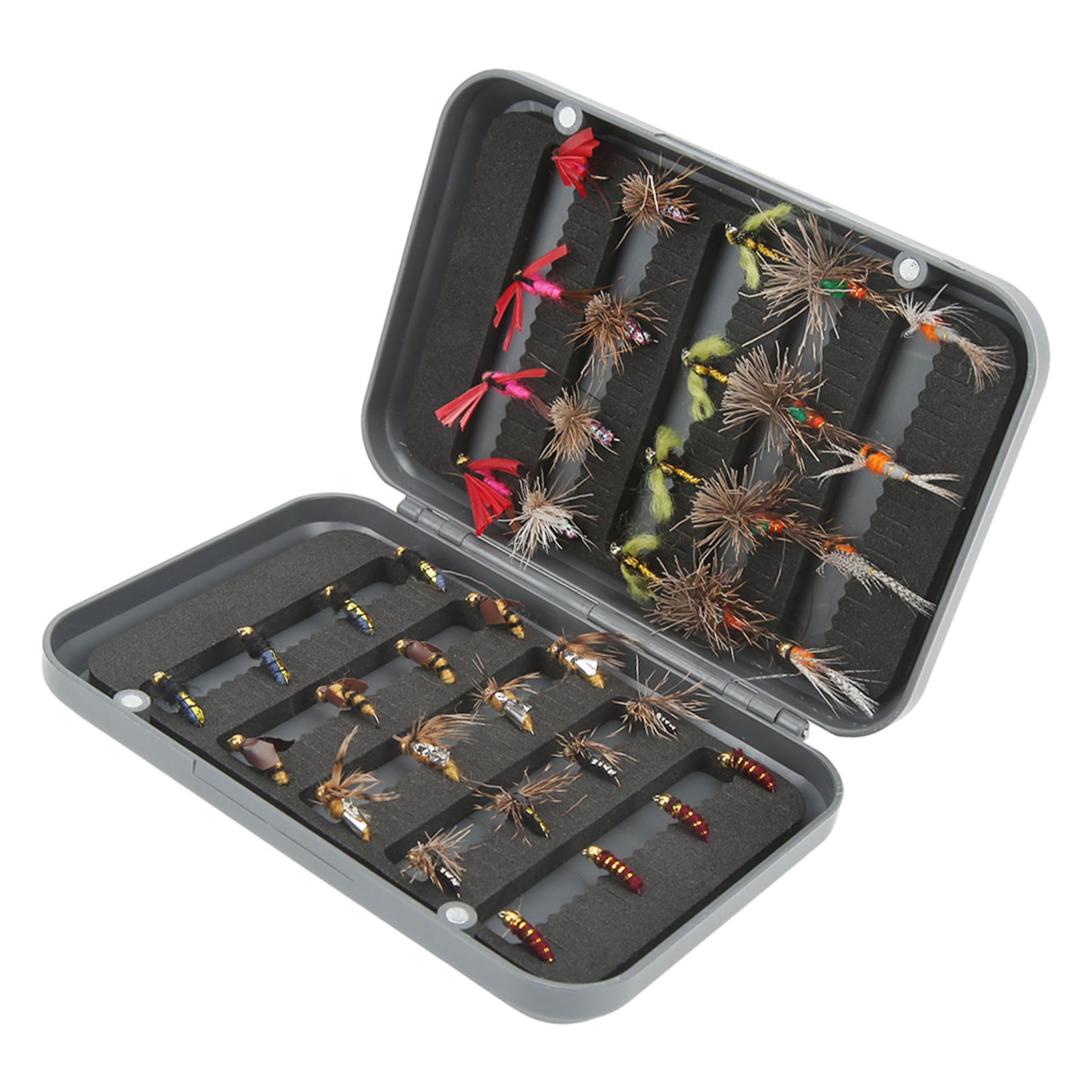 40Pcs Fishing Lure Fish Fly Bait Assortment Set Kit with Waterproof Box for Lake River
40Pcs Fishing Lure Fish Fly Bait Assortment Set Kit with Waterproof Box for Lake River