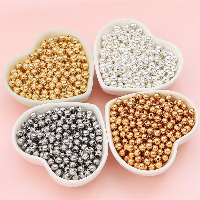 Color-Preserving 14K Gold-Filled White & Silver Beads for DIY Jewelry Making One pack 
Color-Preserving 14K Gold-Filled White & Silver Beads for DIY Jewelry Making One pack
