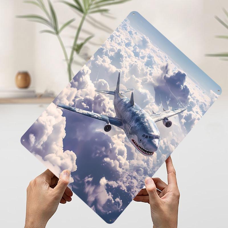 Shark Airplane Metal Poster Customized Wall Art Retro Vintage Tinplate Signs for Home Decor Mancave Decoration Room Wand Deko 7.9x11.8In(20x30cm)
Shark Airplane Metal Poster Customized Wall Art Retro Vintage Tinplate Signs for Home Decor Mancave Decoration Room Wand Deko 7.9x11.8In(20x30cm)