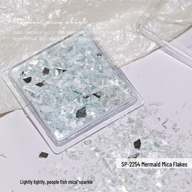 Русалочьи переливающиеся ультратонкие мика хлопья для нейл-арта
Русалочьи переливающиеся ультратонкие мика хлопья для нейл-арта
