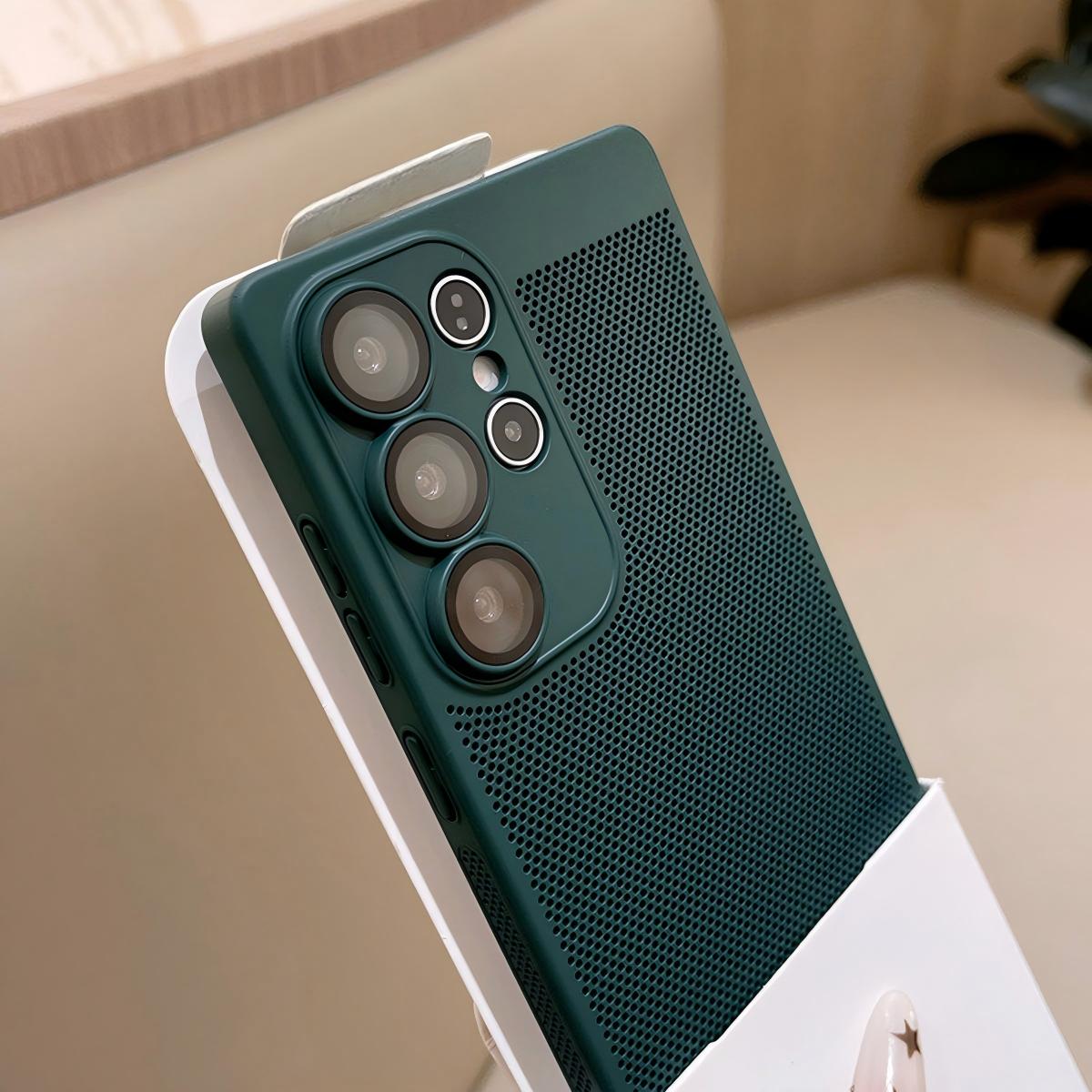 Heat Dissipate Cooling Shockproof Phone Case For Samsung S26 S25 S24 S23 S22 S21 Ultra Plus S20 FE Honeycomb Breathable Cover Galaxy S24 Ultra темно-зеленого
Heat Dissipate Cooling Shockproof Phone Case For Samsung S26 S25 S24 S23 S22 S21 Ultra Plus S20 FE Honeycomb Breathable Cover Galaxy S24 Ultra темно-зеленого
