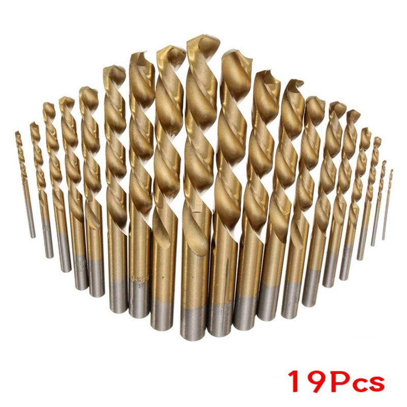 19PCS / LOT Ручной поворот Сверла сверла Титановое покрытие Высокоскоростной стальной набор инструментов 1 ММ - 10 мм Прямой хвостовик Электроинструменты Аксессуары для металла
19PCS / LOT Ручной поворот Сверла сверла Титановое покрытие Высокоскоростной стальной набор инструментов 1 ММ - 10 мм Прямой хвостовик Электроинструменты Аксессуары для металла