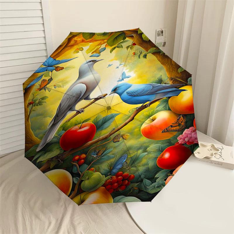 1PC birds fruit Umbrella-8-Rib Reinforced, Automatic Open, Lightweight & Durable, Fashion Accessory for Outdoor-L0382
1PC birds fruit Umbrella-8-Rib Reinforced, Automatic Open, Lightweight & Durable, Fashion Accessory for Outdoor-L0382