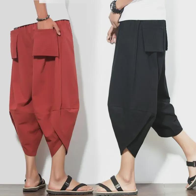 Men s Loose Linen Beach Harem Pants - Wide-Leg, Seven-Point Style, Casual Chinese Design 5XL вино красного
Men s Loose Linen Beach Harem Pants - Wide-Leg, Seven-Point Style, Casual Chinese Design 5XL вино красного