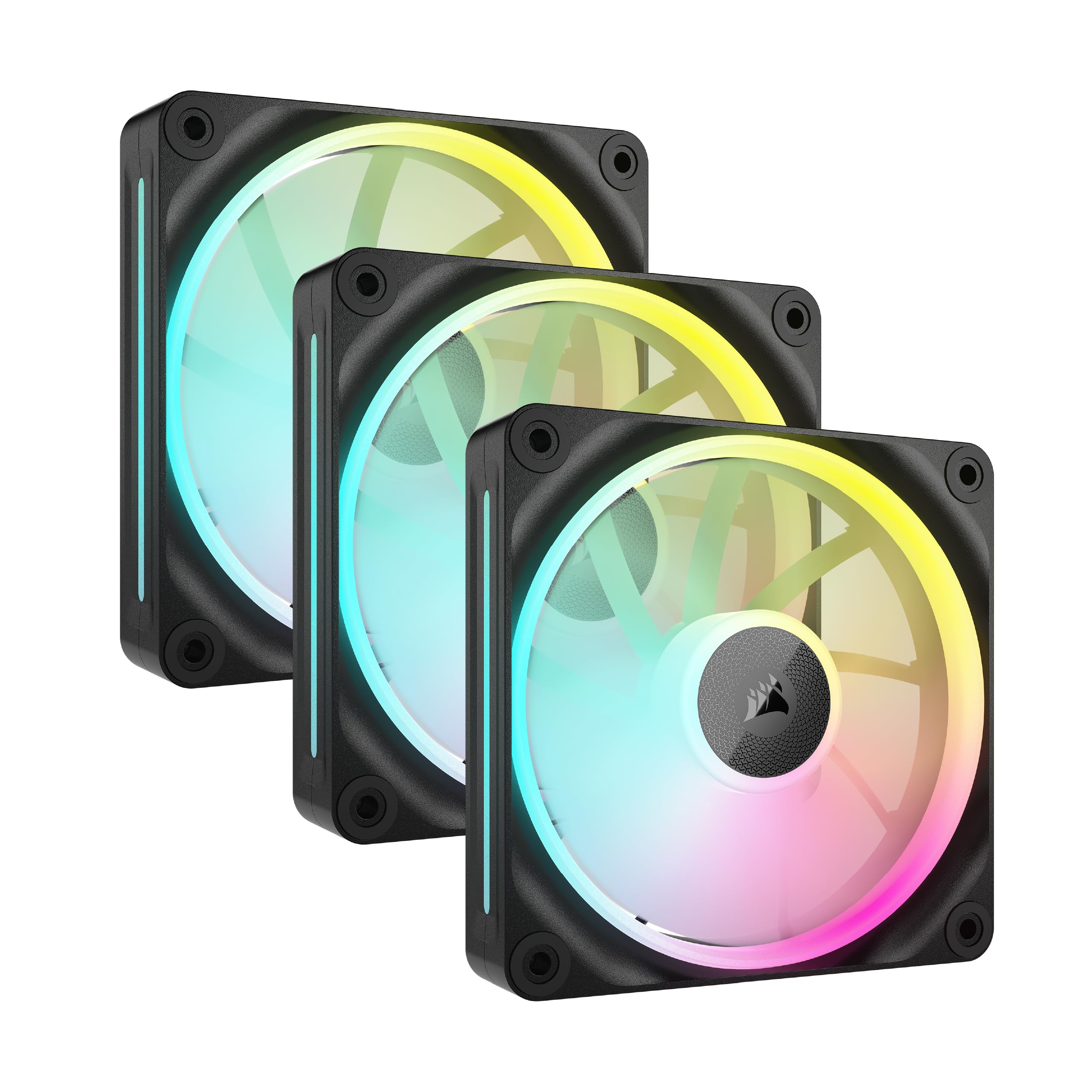 CORSAIR iCUE LINK LX120 RGB Starter Kit 120mm PWM PC Case Fan Dual Light Loop Triple Pack Black CO-9051026-WW чорний
CORSAIR iCUE LINK LX120 RGB Starter Kit 120mm PWM PC Case Fan Dual Light Loop Triple Pack Black CO-9051026-WW чорний
