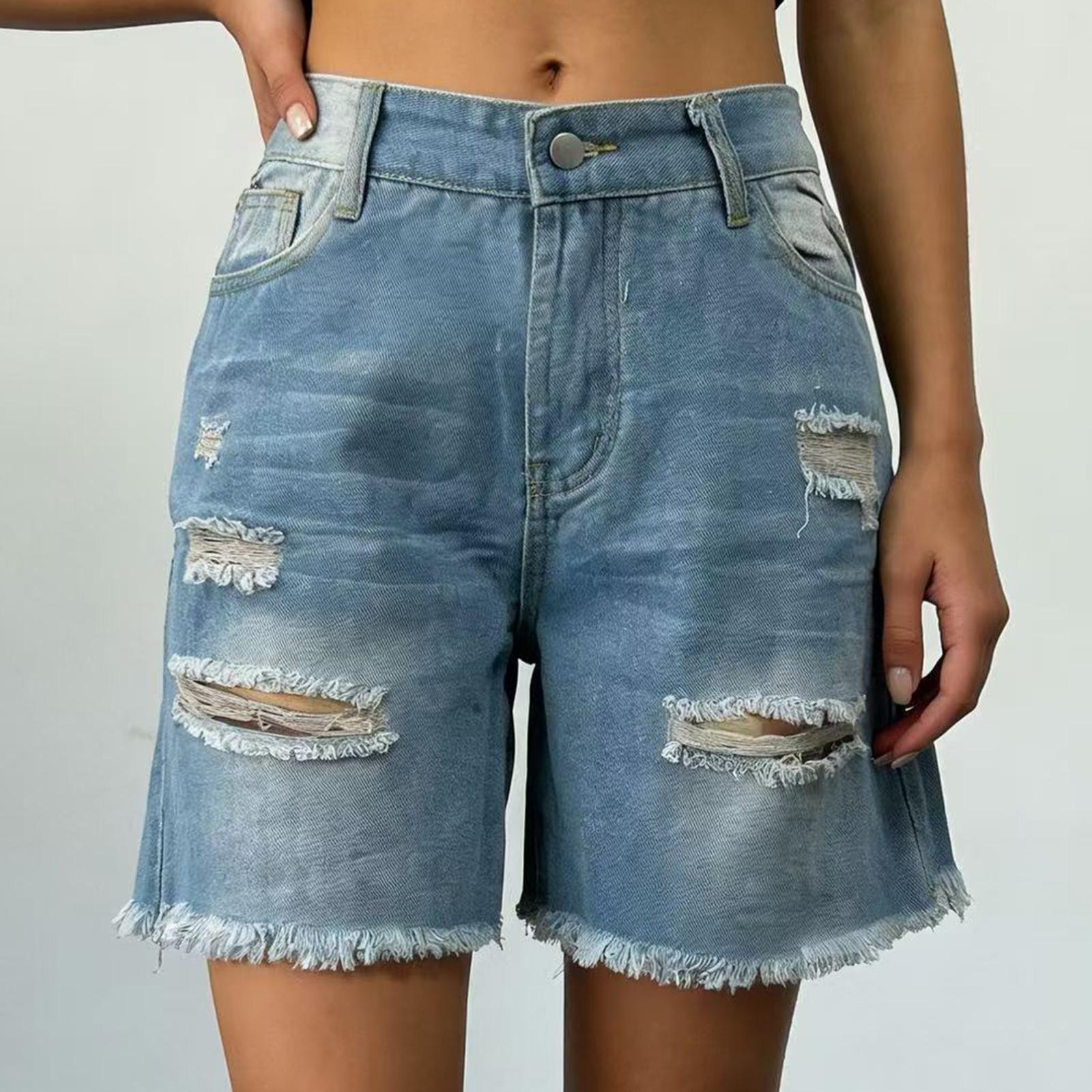 Women s Color Jeans Stretch Slim Fit Distressed Denim Shorts XL світло-синій колір
Women s Color Jeans Stretch Slim Fit Distressed Denim Shorts XL світло-синій колір