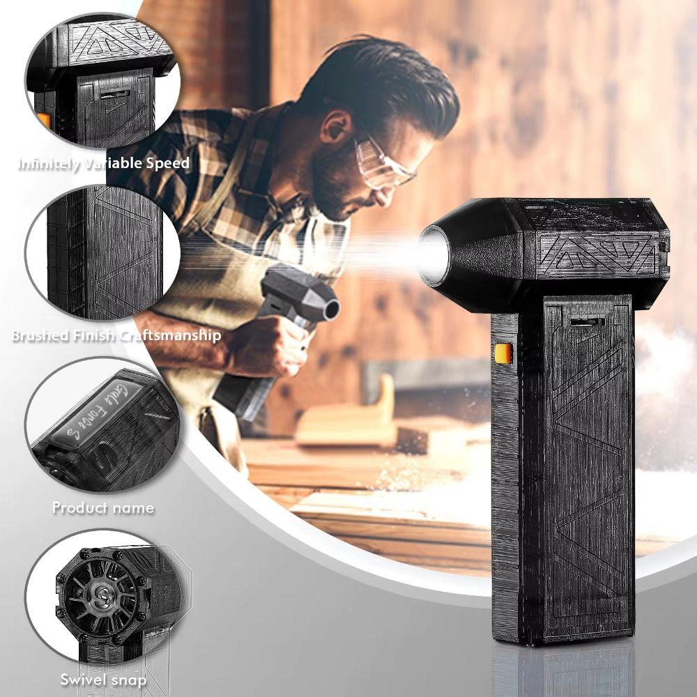 130000RPM Cordless Handheld Blower Brushless Motor Electric Dust Blower Industrial чорний
130000RPM Cordless Handheld Blower Brushless Motor Electric Dust Blower Industrial чорний