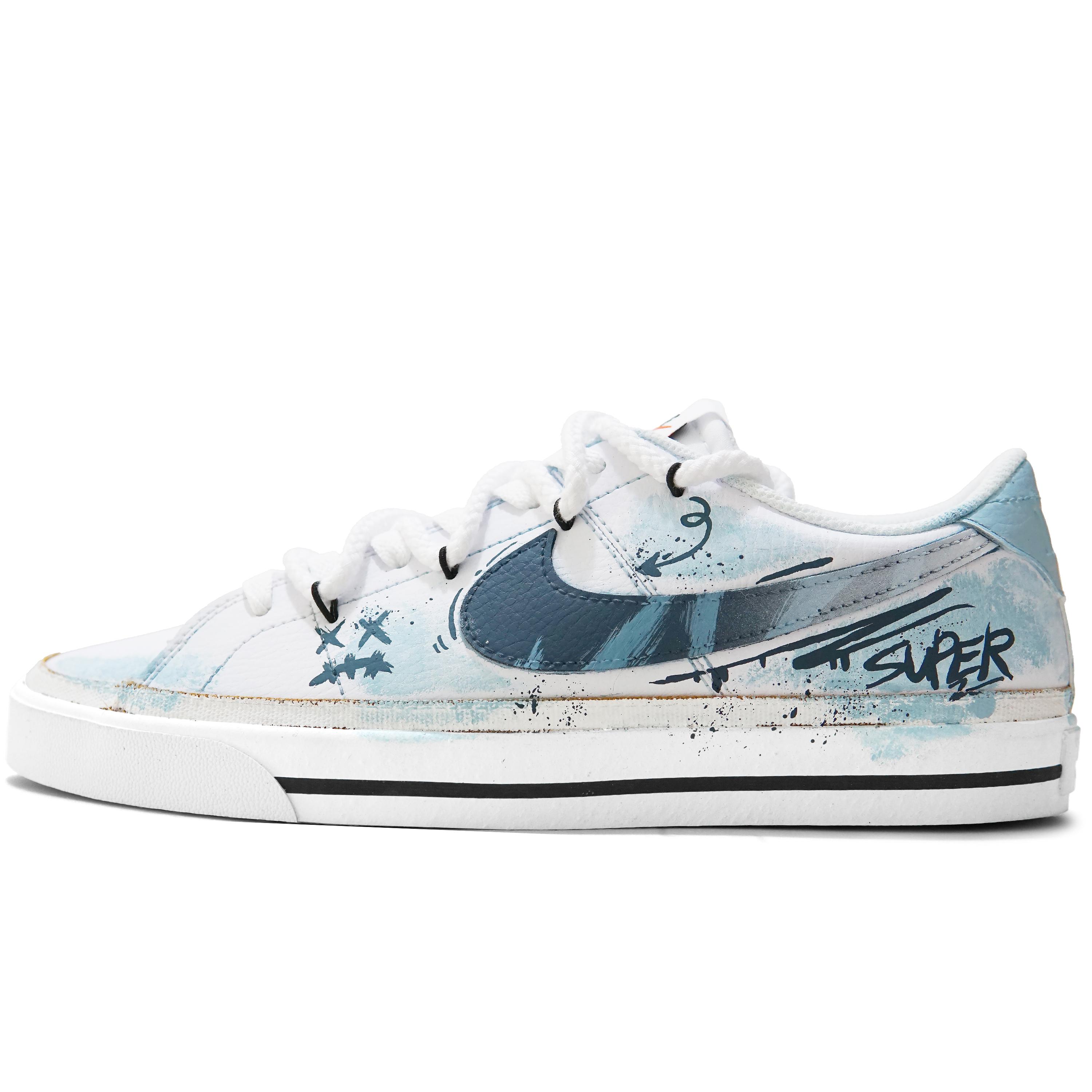 Nike Court Legacy Indigo Brush Stroke Coverage Abrasion Resistant Coverage Abrasion Resistant Low top Skateboard Shoes DH3162-100(Team1094-) 38
Nike Court Legacy Indigo Brush Stroke Coverage Abrasion Resistant Coverage Abrasion Resistant Low top Skateboard Shoes DH3162-100(Team1094-) 38