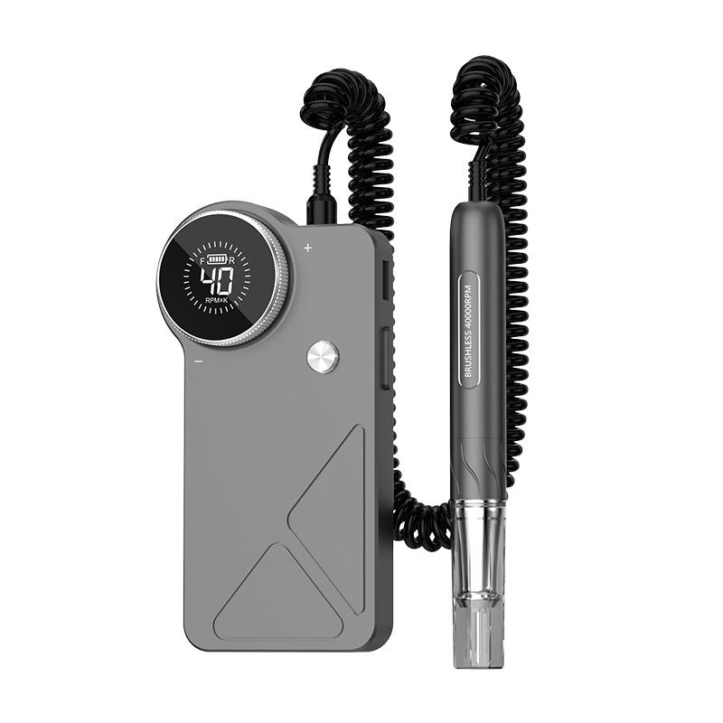 Бесщеточная электрическая пилка для ногтей и полировщик - Большой дисплей, Металлический корпус серый
Бесщеточная электрическая пилка для ногтей и полировщик - Большой дисплей, Металлический корпус серый