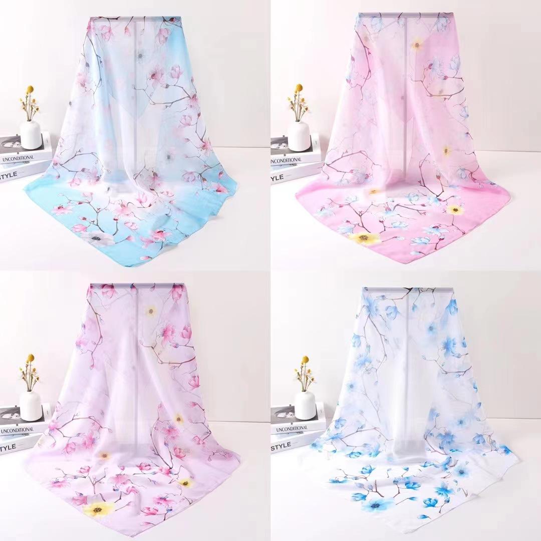 Korean Version Spring And Summer Square Square Yarn Scarf Women S Winter Chiffon Silk Scarf Decorative Thin 1-Meter Square Scarf 100cm square towel
Korean Version Spring And Summer Square Square Yarn Scarf Women S Winter Chiffon Silk Scarf Decorative Thin 1-Meter Square Scarf 100cm square towel