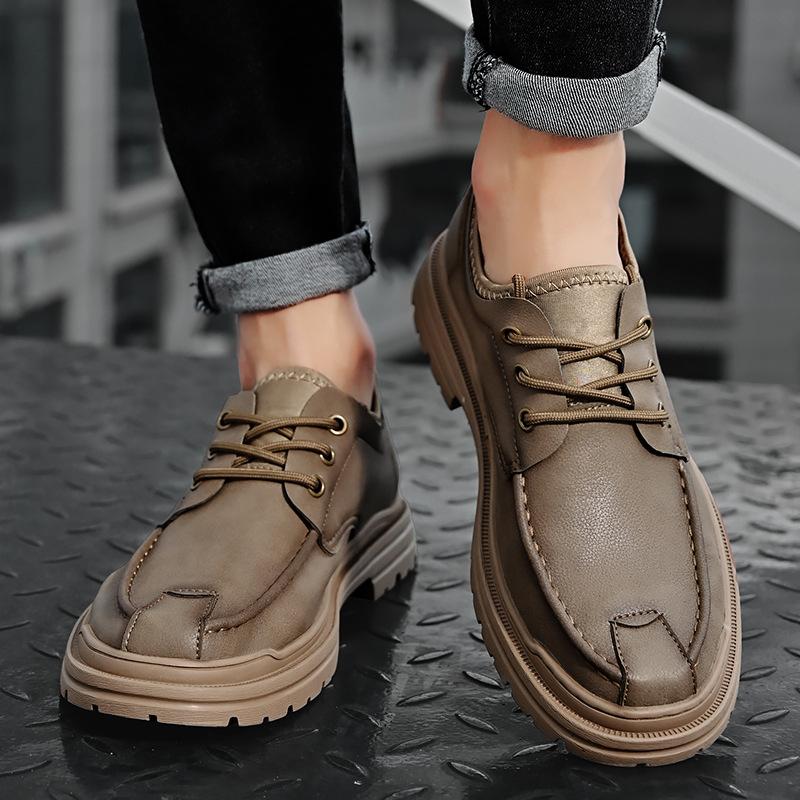 Spring and Autumn new men s low-top lace-up outdoor sports leisure fashion round head youth driving shoes 38
Spring and Autumn new men s low-top lace-up outdoor sports leisure fashion round head youth driving shoes 38