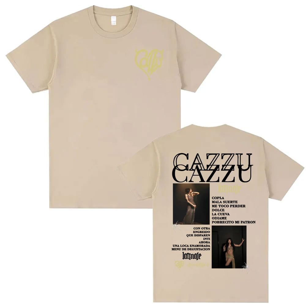 Cazzu Latinaje Album Tour 2026 Cover Tee Shirt Unisex Women Clothing Aesthetic Fashion T Shirt Casual 100 Cotton Oversized Y2K Top 4XL
Cazzu Latinaje Album Tour 2026 Cover Tee Shirt Unisex Women Clothing Aesthetic Fashion T Shirt Casual 100 Cotton Oversized Y2K Top 4XL