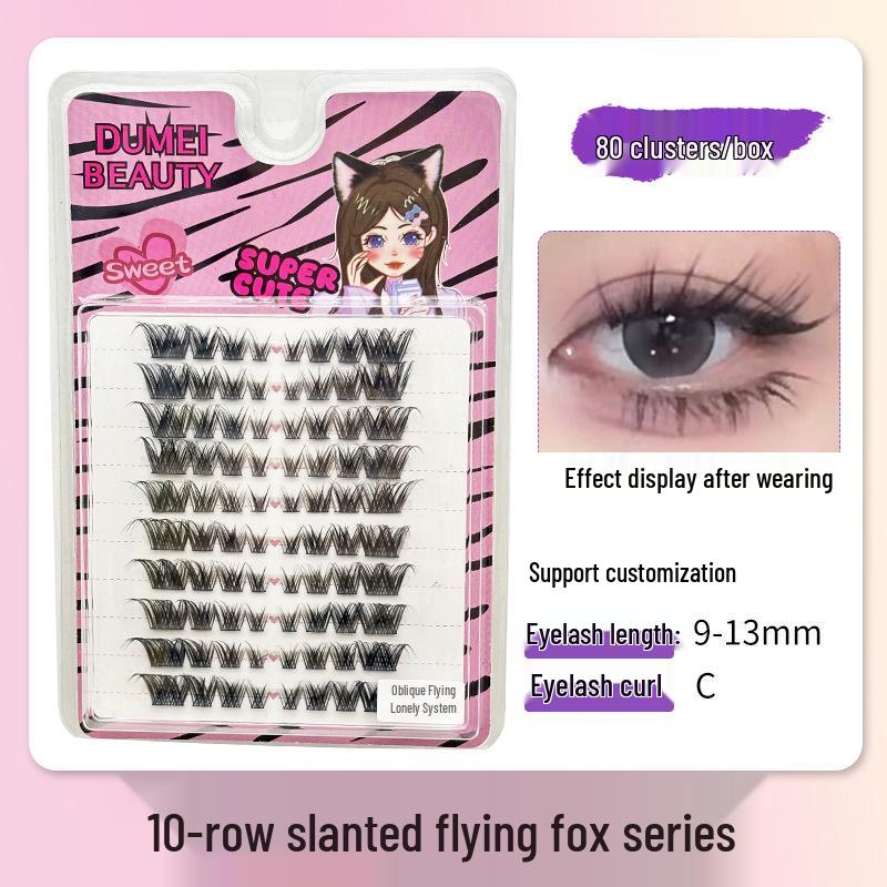 Натуральна серія лисичих косих накладних вій - Сегментований дизайн лисичих очей, Одиничний пучок, Реалістичний вигляд
Натуральна серія лисичих косих накладних вій - Сегментований дизайн лисичих очей, Одиничний пучок, Реалістичний вигляд