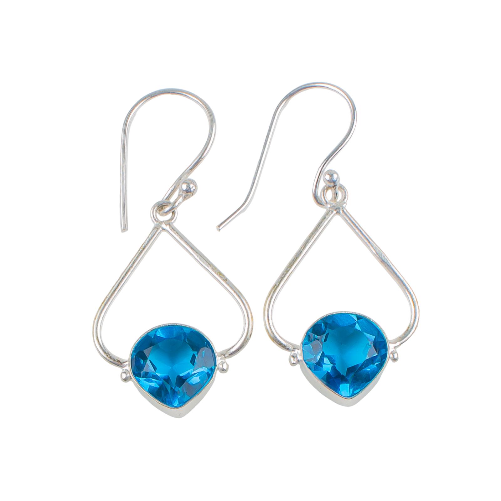 Swiss Blue Topaz Gemstone 925 Sterling Silver Artisan Jewelry Earrings For Wife EE-33-8
Swiss Blue Topaz Gemstone 925 Sterling Silver Artisan Jewelry Earrings For Wife EE-33-8