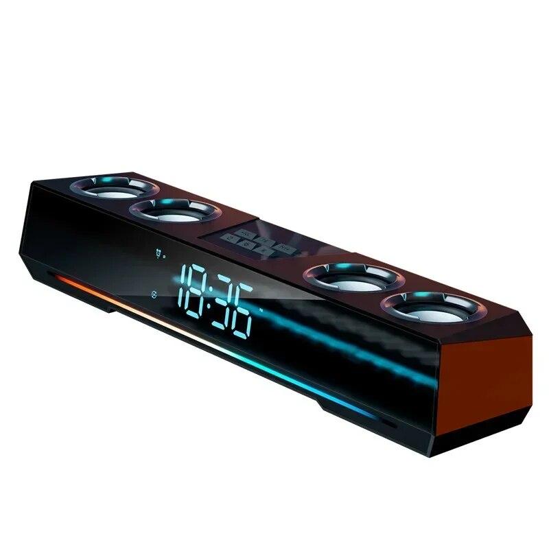 3600 мАч BT Беспроводная игровая Bluetooth-колонка Саундбар Стерео сабвуфер AUX Домашние домашние часы Будильник Звуковая панель Компьютерный громкоговоритель
3600 мАч BT Беспроводная игровая Bluetooth-колонка Саундбар Стерео сабвуфер AUX Домашние домашние часы Будильник Звуковая панель Компьютерный громкоговоритель