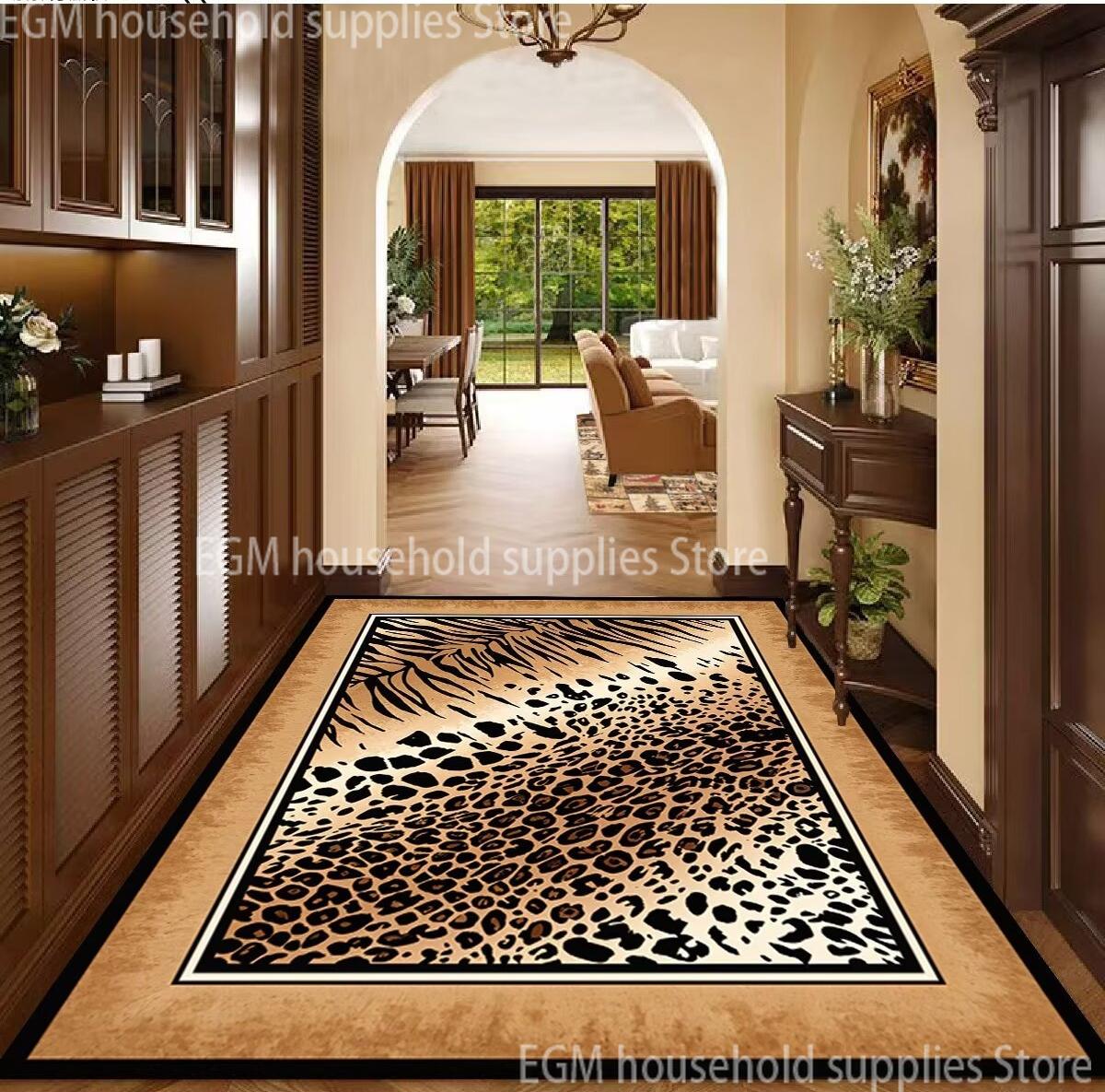 American Vintage Leopard Print Carpet Living Room Antiskid Bedroom Decor Area Rugs Bathroom Entrance Absorbent Fluffy Fllor Mats 60x90cm
American Vintage Leopard Print Carpet Living Room Antiskid Bedroom Decor Area Rugs Bathroom Entrance Absorbent Fluffy Fllor Mats 60x90cm