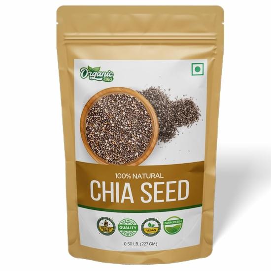 Organic Zing Chia Seeds-Plant-Based Omegas 3 and Protein,Perfect for Smoothies, Chia Puddings | Vegan | Preservative Free | Product of India-227g
Organic Zing Chia Seeds-Plant-Based Omegas 3 and Protein,Perfect for Smoothies, Chia Puddings | Vegan | Preservative Free | Product of India-227g