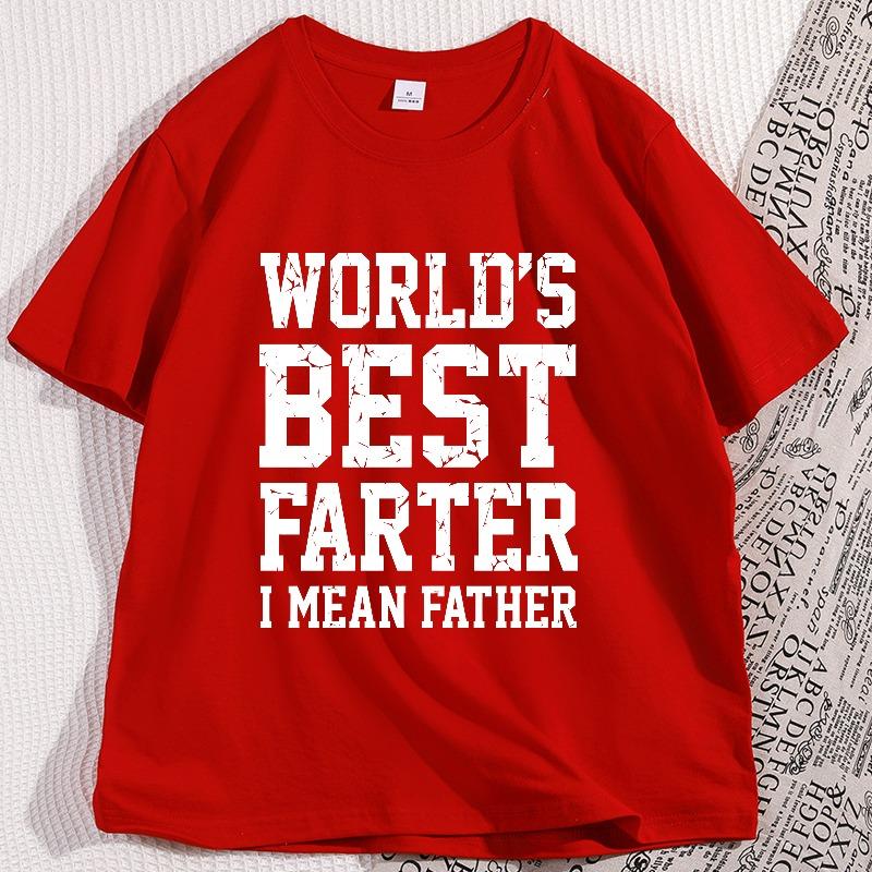 World Best Farter I Mean Father TShirt Men Cotton Crew Neck Short Sleeve Tshirt Casual Classic Graphic Tee for Men Comfortable S
World Best Farter I Mean Father TShirt Men Cotton Crew Neck Short Sleeve Tshirt Casual Classic Graphic Tee for Men Comfortable S