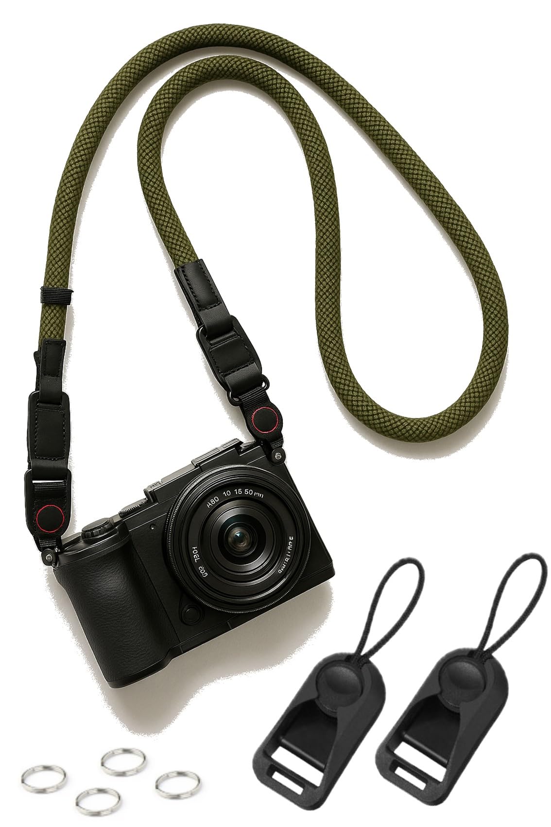 EMARINOS Camera Easy Stylish Neck Includes 2 Spare Anchor Links Strap, One-Touch Attachment, Strap, (Khaki)
EMARINOS Camera Easy Stylish Neck Includes 2 Spare Anchor Links Strap, One-Touch Attachment, Strap, (Khaki)