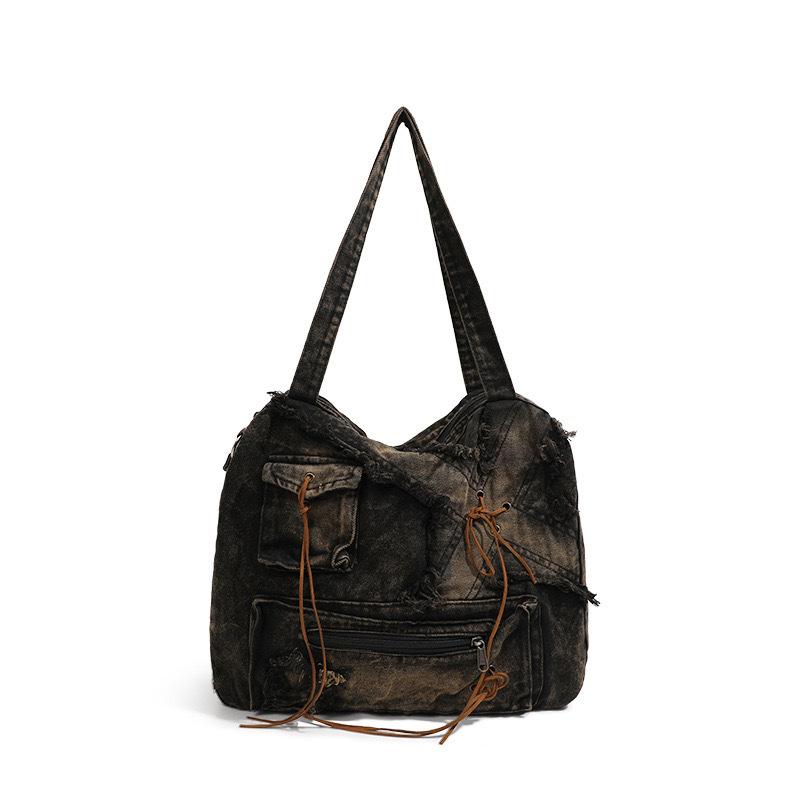 2025 Fashion Retro Women Denim Large Capacity Tote Bag Trendy Versatile Shoulder Bag Bow Knot Decoration Handbags Underarm Bag чёрный
2025 Fashion Retro Women Denim Large Capacity Tote Bag Trendy Versatile Shoulder Bag Bow Knot Decoration Handbags Underarm Bag чёрный
