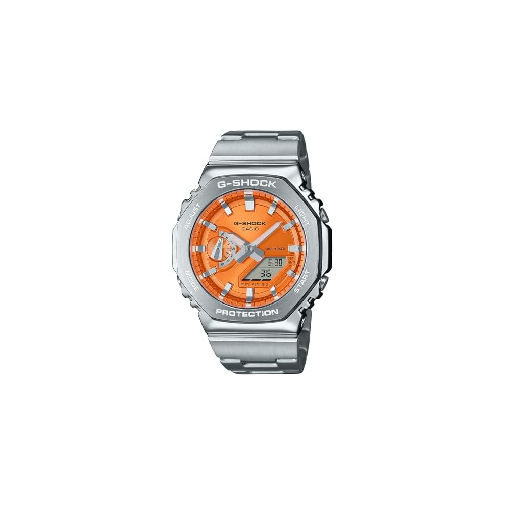 Casio G-Shock GM-2110D-4AJF Men s Silver Metal Bezel and Band Watch
Casio G-Shock GM-2110D-4AJF Men s Silver Metal Bezel and Band Watch