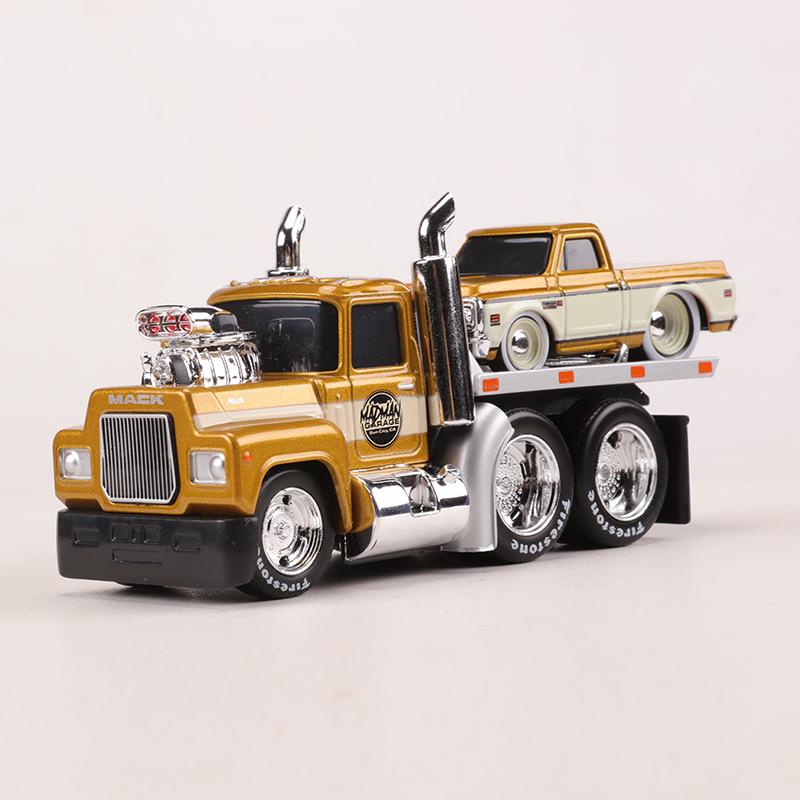 Maisto 1:64 MUSCLE TRANSPORTS 1980 Mack A685ST Flatbed/1972 Chevrolet C10 Pickup Alloy Model Car
Maisto 1:64 MUSCLE TRANSPORTS 1980 Mack A685ST Flatbed/1972 Chevrolet C10 Pickup Alloy Model Car