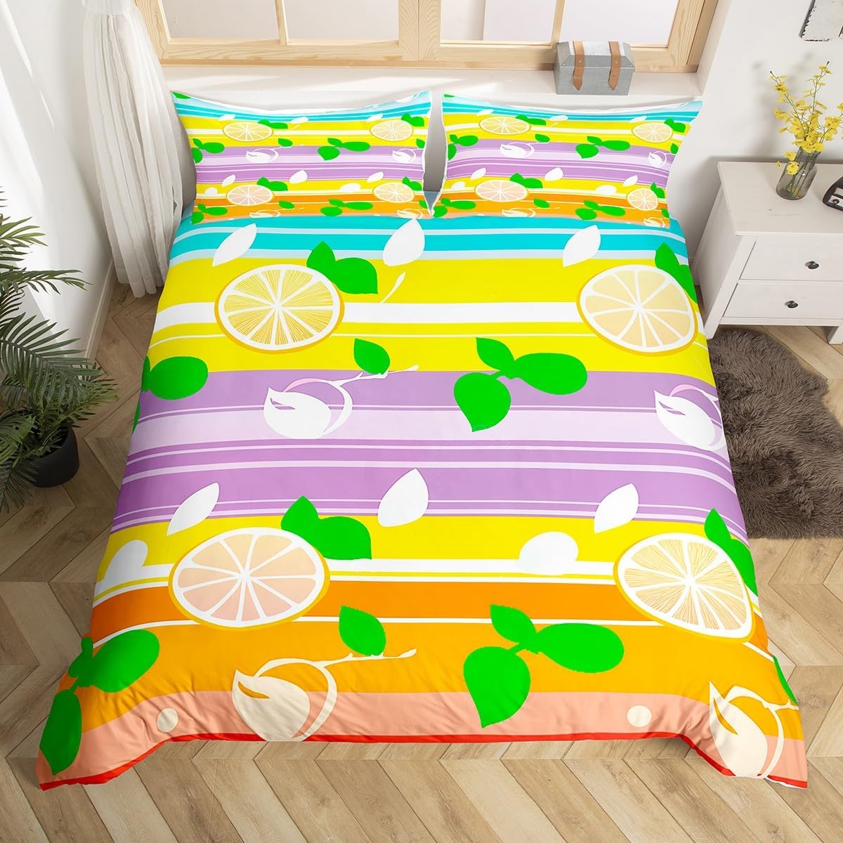 Comforter Lemon And Orange Bedding Set For Kids Boys Girls Grapefruit Comforter Twin Queen Size Summer Fresh Fruit Comforter (quilt)-EU Single(135*200cm)3pcs
Comforter Lemon And Orange Bedding Set For Kids Boys Girls Grapefruit Comforter Twin Queen Size Summer Fresh Fruit Comforter (quilt)-EU Single(135*200cm)3pcs