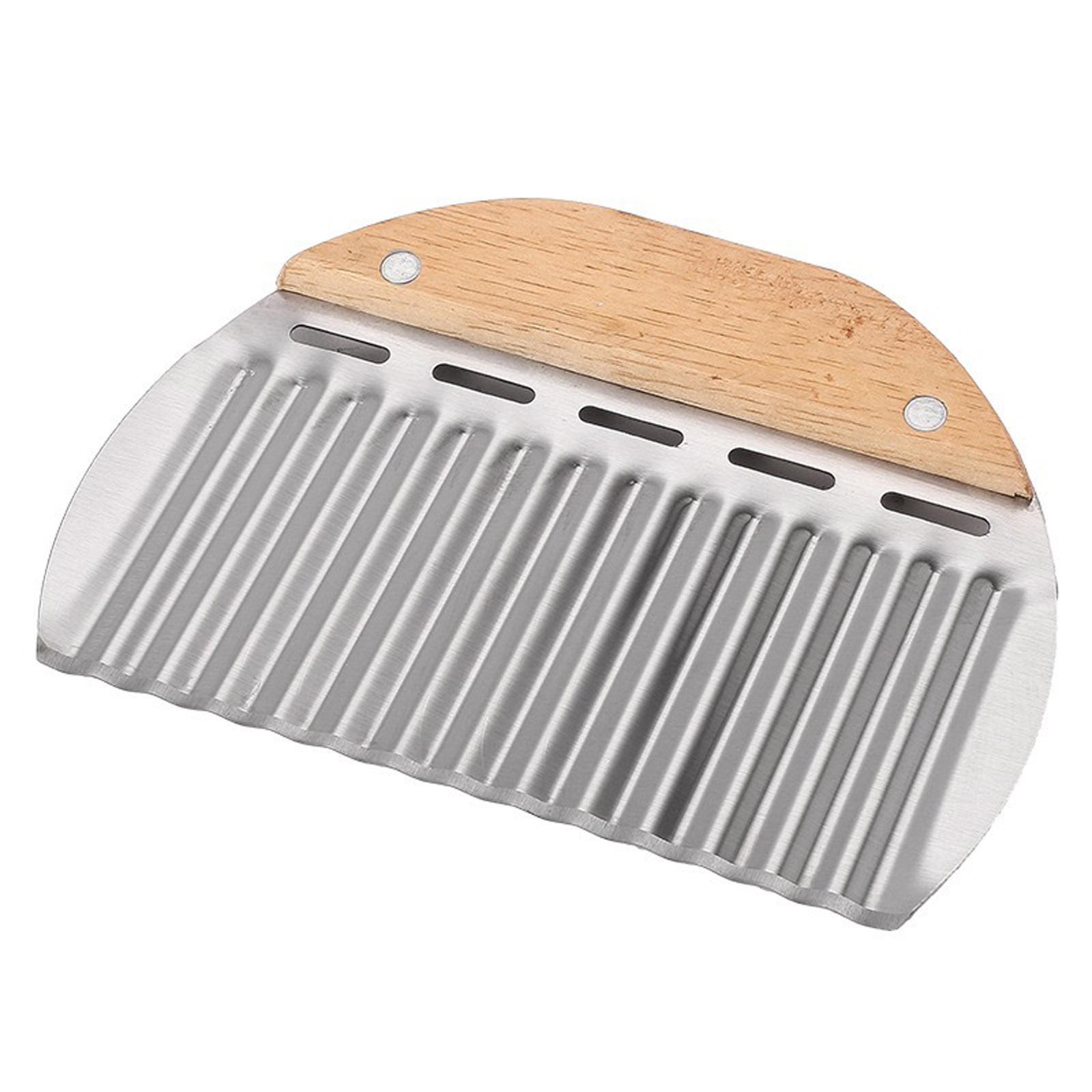 Stainless Steel Crinkle Cutter Kitchen Tool for Potatoes Dough and Pasta with Wooden Handle for Food Preparation and Baking one size серебряный
Stainless Steel Crinkle Cutter Kitchen Tool for Potatoes Dough and Pasta with Wooden Handle for Food Preparation and Baking one size серебряный