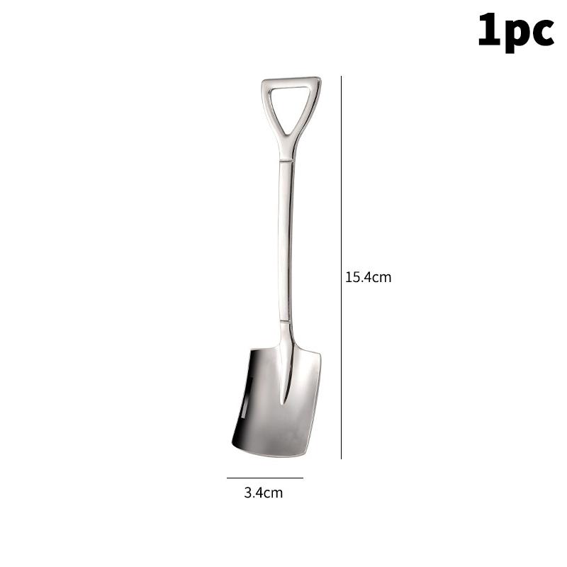 1/2Pcs Stainless Steel Shovel Shaped Spoon Creative Dessert Tool for Watermelon Ice Cream and Stirring
1/2Pcs Stainless Steel Shovel Shaped Spoon Creative Dessert Tool for Watermelon Ice Cream and Stirring