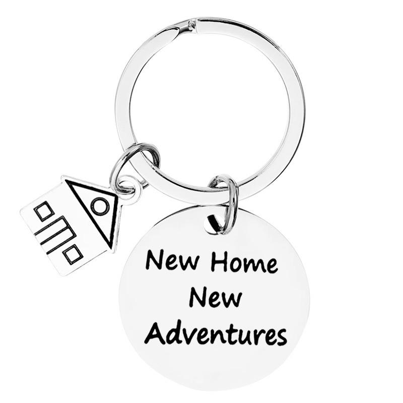 Stainless Steel Keychain New Home Housewarming Gift Round Tag Long Strip Laser Stainless Steel Keychain for Backpack Bag Pendant 3*3CM
Stainless Steel Keychain New Home Housewarming Gift Round Tag Long Strip Laser Stainless Steel Keychain for Backpack Bag Pendant 3*3CM