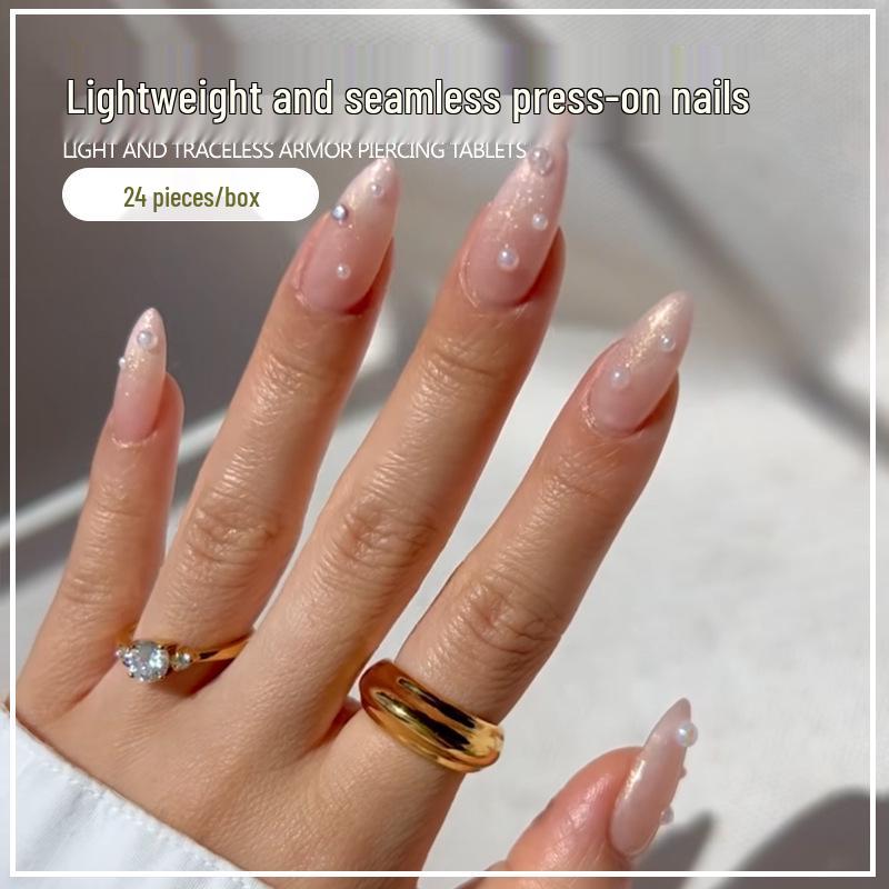 Cross-Border Hot-Selling Nude Pink Gradient Press-On Nails with Removable Cat-Eye Pearl Accent Gel Adhesive Kit
Cross-Border Hot-Selling Nude Pink Gradient Press-On Nails with Removable Cat-Eye Pearl Accent Gel Adhesive Kit