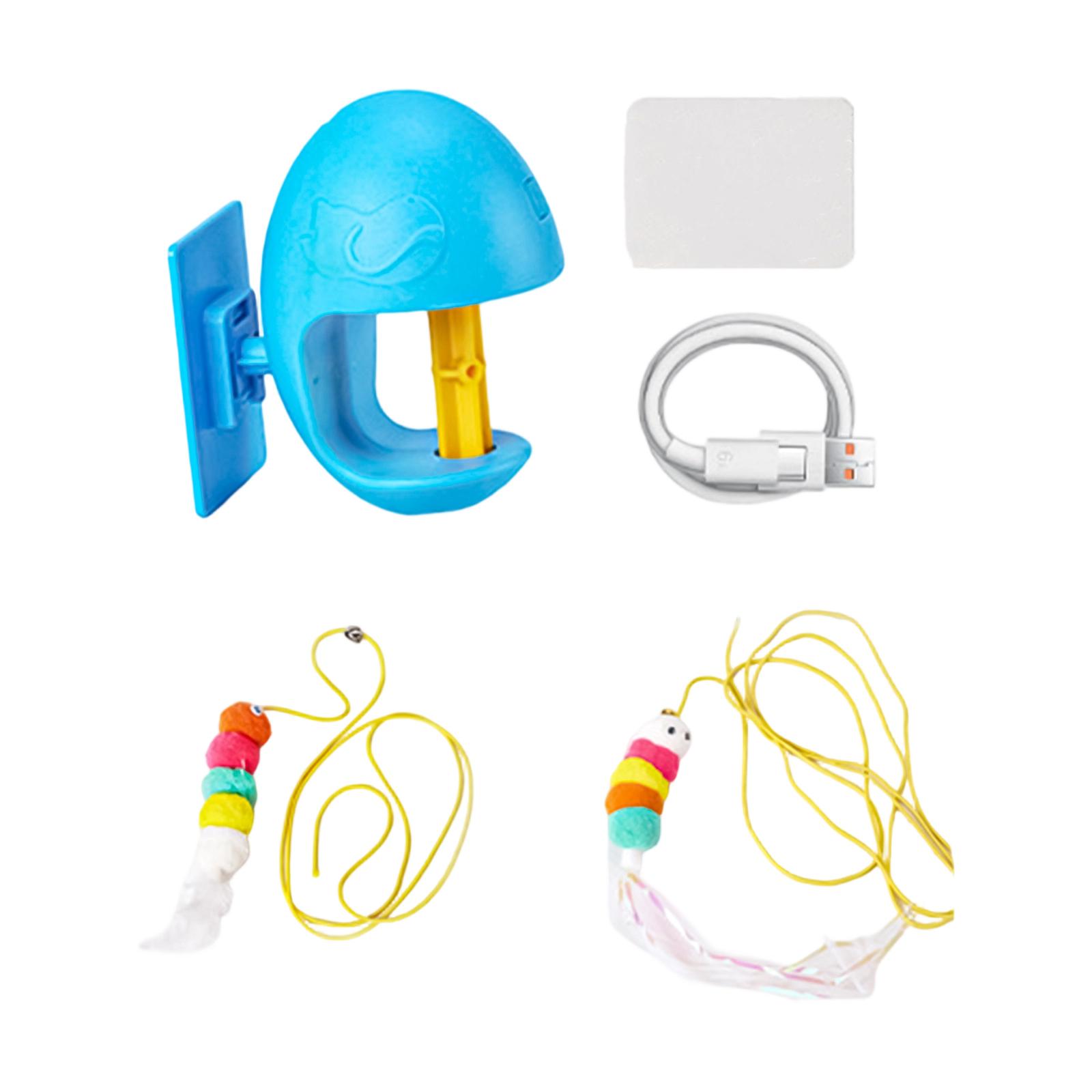 Automatic Cat Teaser Toy Interactive Retractable Ball Wand with USB Charging and Feather Attachment for Cat Entertainment and Exercise one size синий
Automatic Cat Teaser Toy Interactive Retractable Ball Wand with USB Charging and Feather Attachment for Cat Entertainment and Exercise one size синий