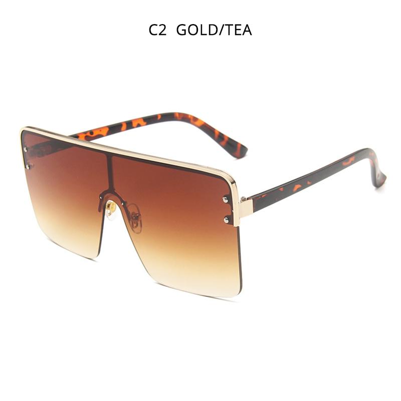 Fashion Oversized Square Sunglasses Women Vintage Flat Top Sun Glasses Female Luxury Rainbow Color Ladies Summer Vacation Shades As Picture
Fashion Oversized Square Sunglasses Women Vintage Flat Top Sun Glasses Female Luxury Rainbow Color Ladies Summer Vacation Shades As Picture