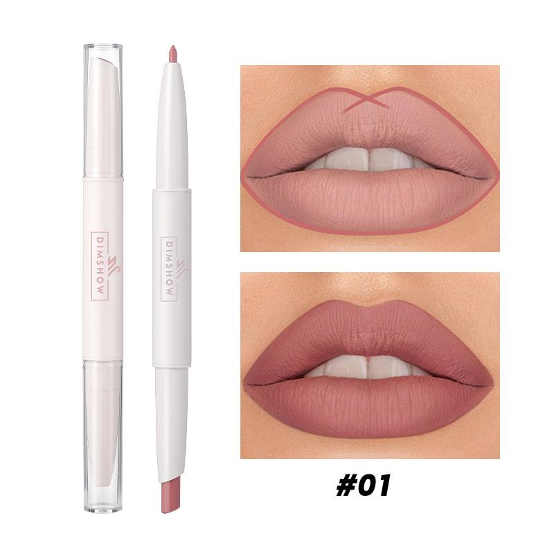 Dimshow Matte Lip Liner Lipstick 2 In 1 Pen Long Wearing Non Transfer Sexy Red Rotating Double Headed Makeup Cosmetics
Dimshow Matte Lip Liner Lipstick 2 In 1 Pen Long Wearing Non Transfer Sexy Red Rotating Double Headed Makeup Cosmetics