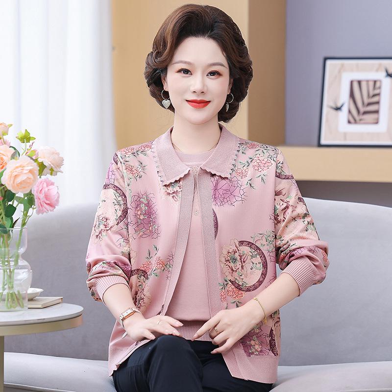 Stylish Two-Piece Set for Middle-Aged Women: Long-Sleeve Knitted Jacket & Thin Top for Spring and Autumn 2XL (110-120 lbs) рожевий
Stylish Two-Piece Set for Middle-Aged Women: Long-Sleeve Knitted Jacket & Thin Top for Spring and Autumn 2XL (110-120 lbs) рожевий