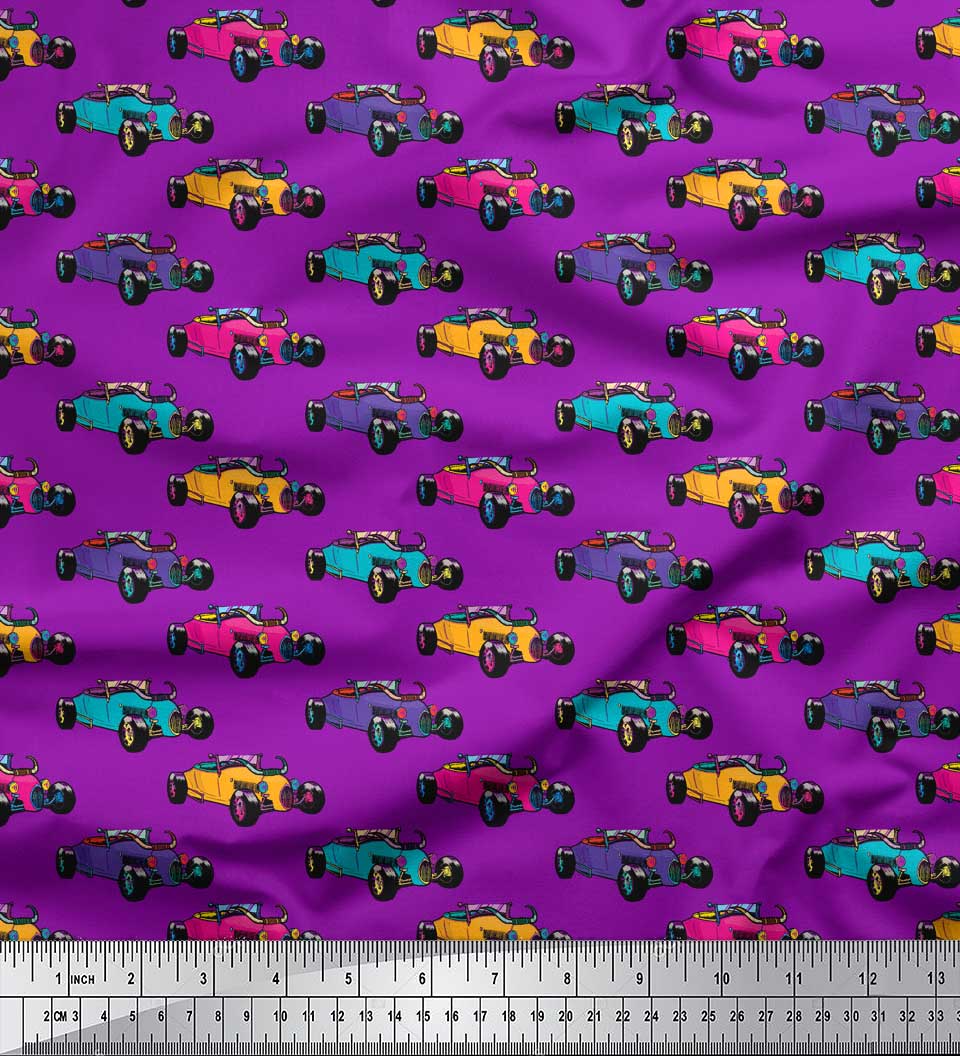 Soimoi Blue Японська креп-атласна тканина Барвисті автомобілі Декоративна тканина для транспорту Надрукований метр 42 дюйма 42 Inch Wide - Poly Crepe фіолетовий
Soimoi Blue Японська креп-атласна тканина Барвисті автомобілі Декоративна тканина для транспорту Надрукований метр 42 дюйма 42 Inch Wide - Poly Crepe фіолетовий