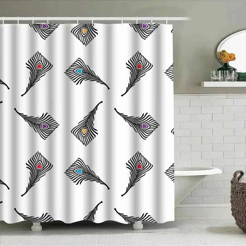 Modern Fashion Feather Shower Curtain Waterproof Polyester Bathroom Decorative Hanging Curtains For Home Decoration W60H190(CM)-1 Pcs
Modern Fashion Feather Shower Curtain Waterproof Polyester Bathroom Decorative Hanging Curtains For Home Decoration W60H190(CM)-1 Pcs