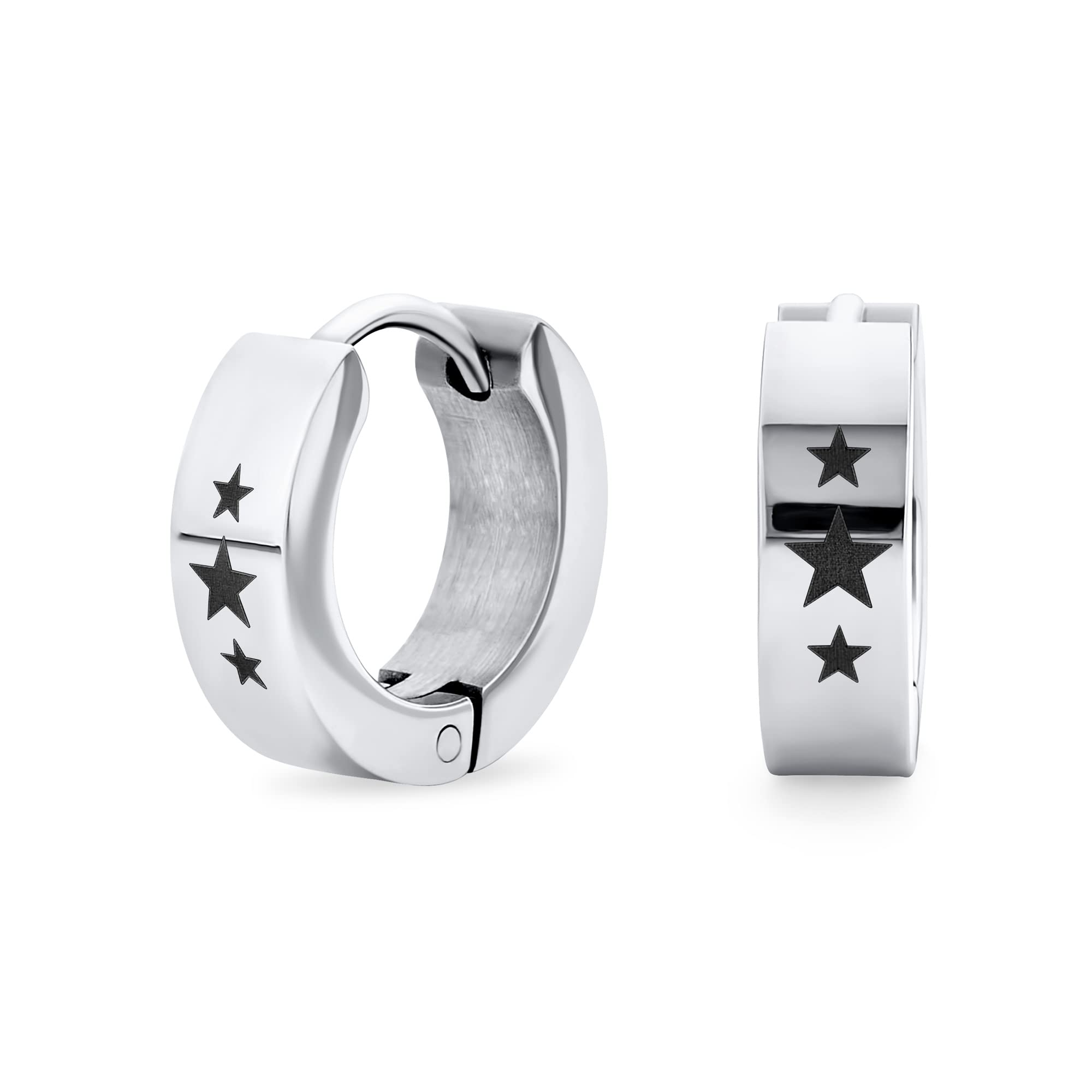 Унисекс Байкерские ювелирные изделия Patriotic USA American Star Hook Kpop Huggie Серьги для мужчин, женщин, подростков, серебристый тон, нержавеющая сталь
Унисекс Байкерские ювелирные изделия Patriotic USA American Star Hook Kpop Huggie Серьги для мужчин, женщин, подростков, серебристый тон, нержавеющая сталь