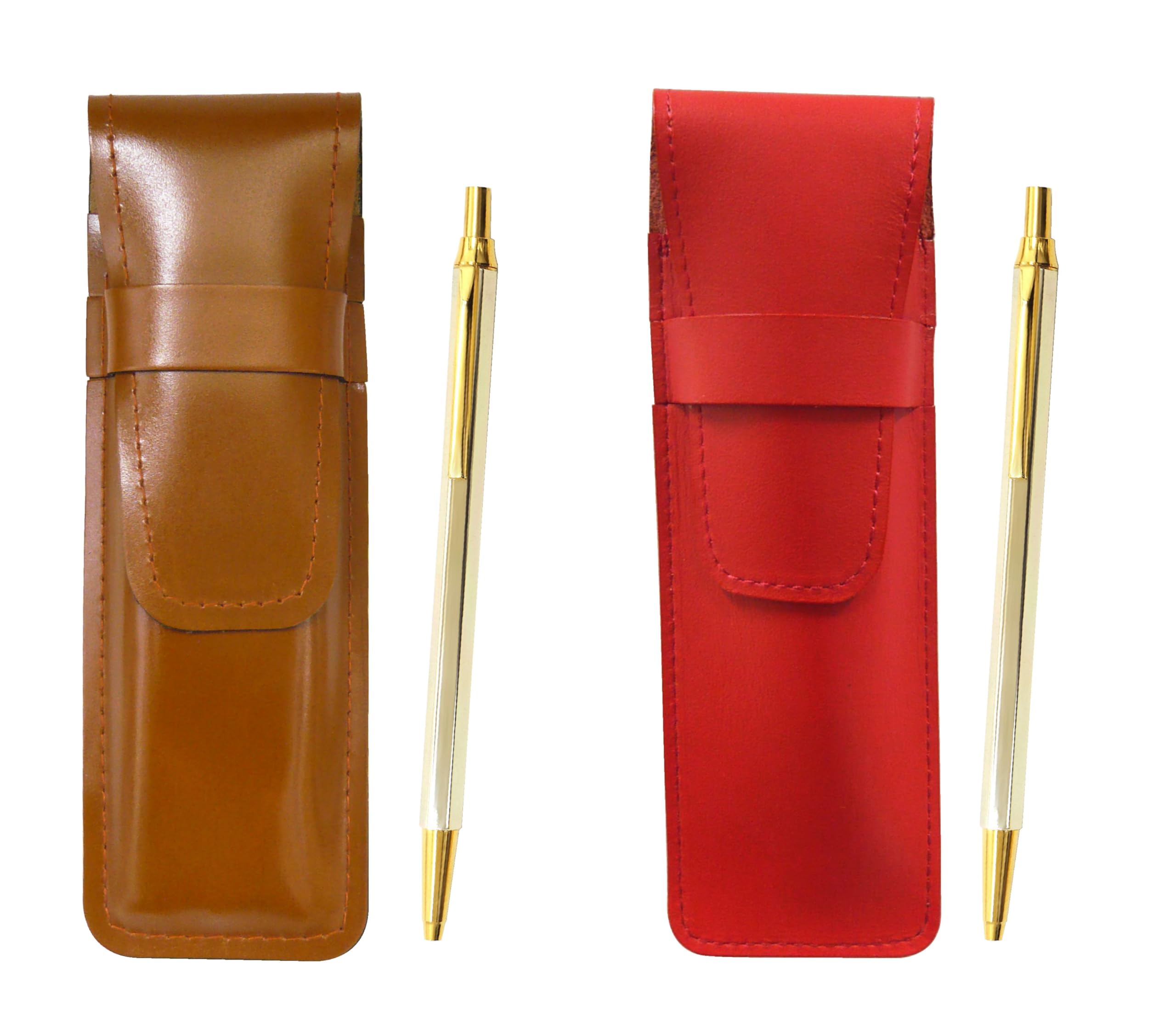 Slim cowhide pencil case red brown set Z66 whole body gold hexagon knock metal ballpoint pen ASCR-Z66KB
Slim cowhide pencil case red brown set Z66 whole body gold hexagon knock metal ballpoint pen ASCR-Z66KB