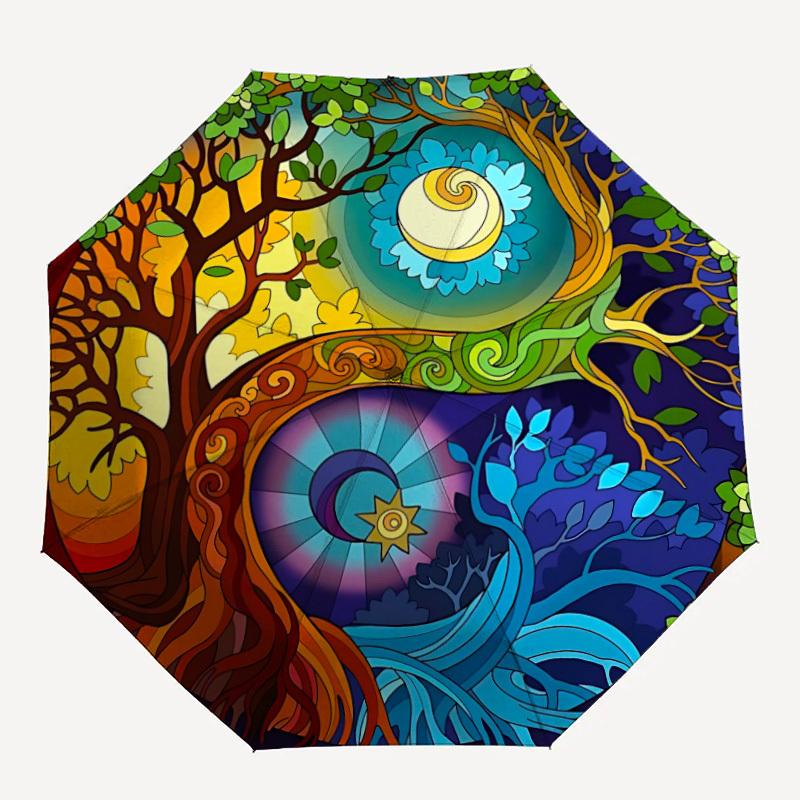 1PC Tree of Life Yin Yang Symbol Folding Umbrella with 8 Frames, Automatic Open, Durable Frame, Quality Craftsmanship yy250912059
1PC Tree of Life Yin Yang Symbol Folding Umbrella with 8 Frames, Automatic Open, Durable Frame, Quality Craftsmanship yy250912059