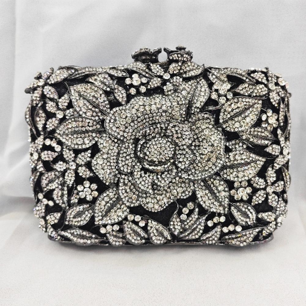 WHTUOHENG Floral White/Pink Red Diamond Wedding Women Clutch Bags Dinner Banquet Clutches Crystal Chain Evening Purses Handbags 17cmX11cmX5cm
WHTUOHENG Floral White/Pink Red Diamond Wedding Women Clutch Bags Dinner Banquet Clutches Crystal Chain Evening Purses Handbags 17cmX11cmX5cm