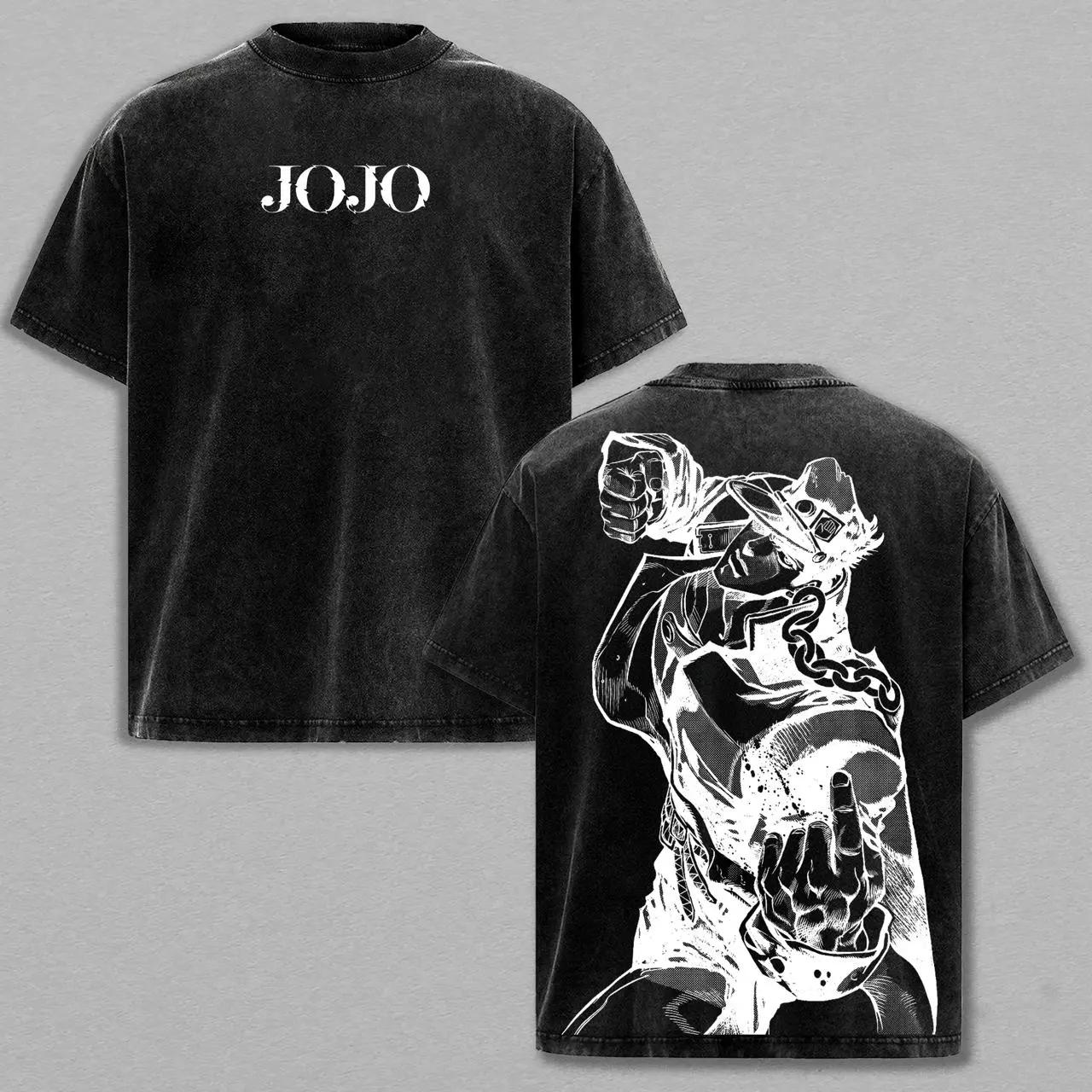 Kujo Jotaro JoJo s Bizarre Adventure T-shirt Anime Printed Washed T Shirt Summer Short Sleeve 100% Cotton Tees Tops Men Clothing S чёрный
Kujo Jotaro JoJo s Bizarre Adventure T-shirt Anime Printed Washed T Shirt Summer Short Sleeve 100% Cotton Tees Tops Men Clothing S чёрный