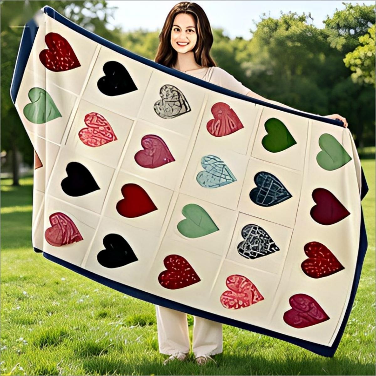Boho Vintage Heart Patchwork Beach Towel Retro Colorful Love Print Quick Dry Sand Free Oversized Bath Towel for Summer W30*H60(CM)
Boho Vintage Heart Patchwork Beach Towel Retro Colorful Love Print Quick Dry Sand Free Oversized Bath Towel for Summer W30*H60(CM)