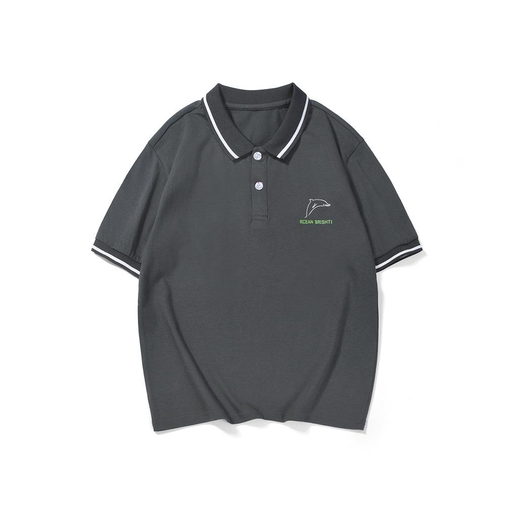 Летняя хлопковая футболка-поло для мальчиков из Кореи - с коротким рукавом и лацканами для детей 120cm серый
Летняя хлопковая футболка-поло для мальчиков из Кореи - с коротким рукавом и лацканами для детей 120cm серый