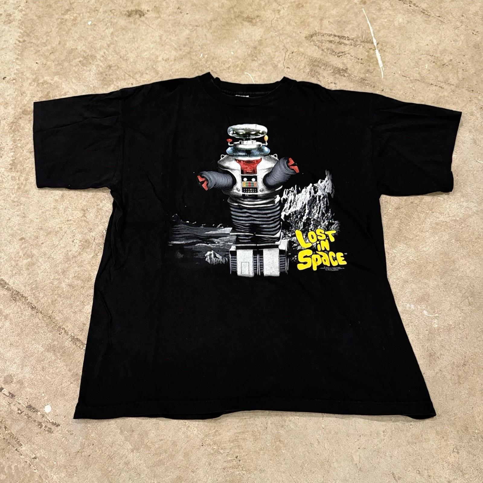 Vtg 96 Lost In Space TT-Shirt Scifi Talking Talkbox Horror Movie Grunge XL 2XL
Vtg 96 Lost In Space TT-Shirt Scifi Talking Talkbox Horror Movie Grunge XL 2XL