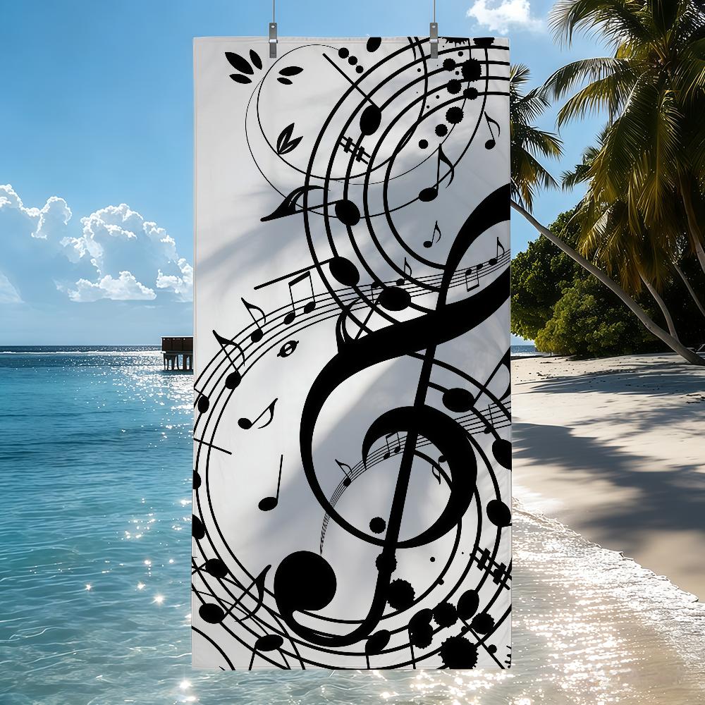 Music Note piano keys Towel Quick Drying Beach Towels Are Suitable For Swimming Pools Camping Yoga And The Gym W30*H60(CM)
Music Note piano keys Towel Quick Drying Beach Towels Are Suitable For Swimming Pools Camping Yoga And The Gym W30*H60(CM)