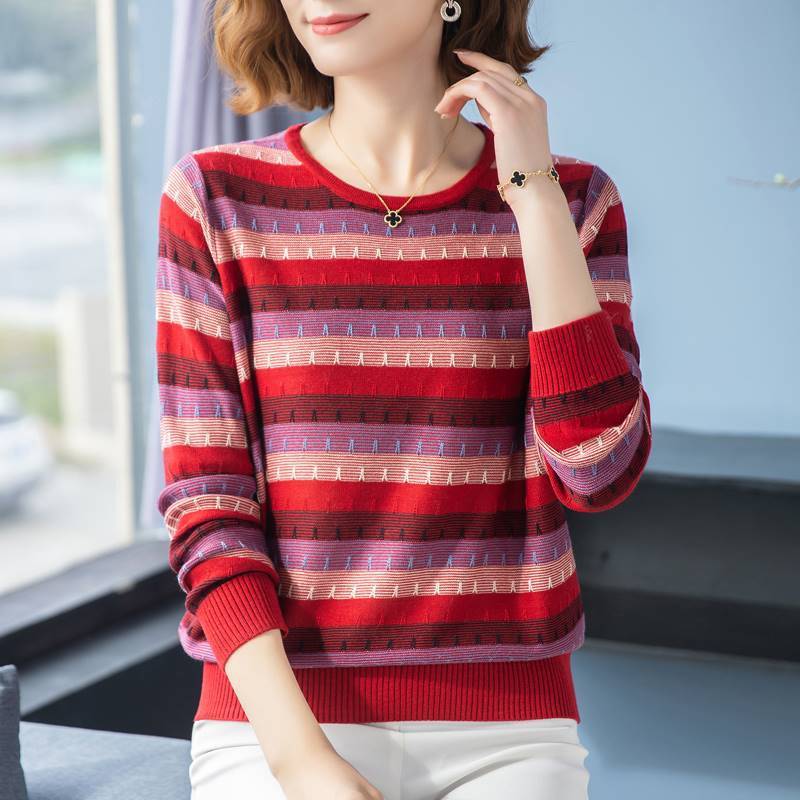 Spring Autumn Fashion Striped Long Sleeve Loose Sweaters for Female Trend Vintage Patchwork Knitted T-shirt Women s Clothing S
Spring Autumn Fashion Striped Long Sleeve Loose Sweaters for Female Trend Vintage Patchwork Knitted T-shirt Women s Clothing S
