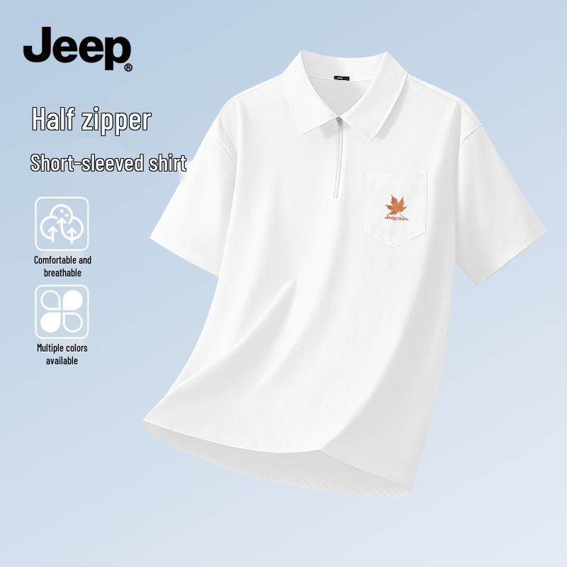Мужская футболка Jeep с коротким рукавом и молнией на половину 3XL
Мужская футболка Jeep с коротким рукавом и молнией на половину 3XL