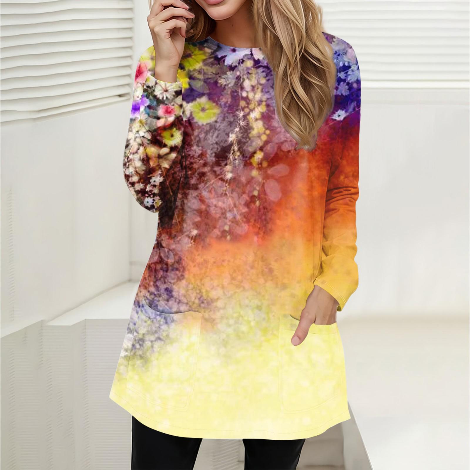 Women s Sweatshirt Pullover Sportswear Pocket Print Casual Round Neck Long Sleeve Top Micro-elastic Fall & Winter S шафрановий
Women s Sweatshirt Pullover Sportswear Pocket Print Casual Round Neck Long Sleeve Top Micro-elastic Fall & Winter S шафрановий